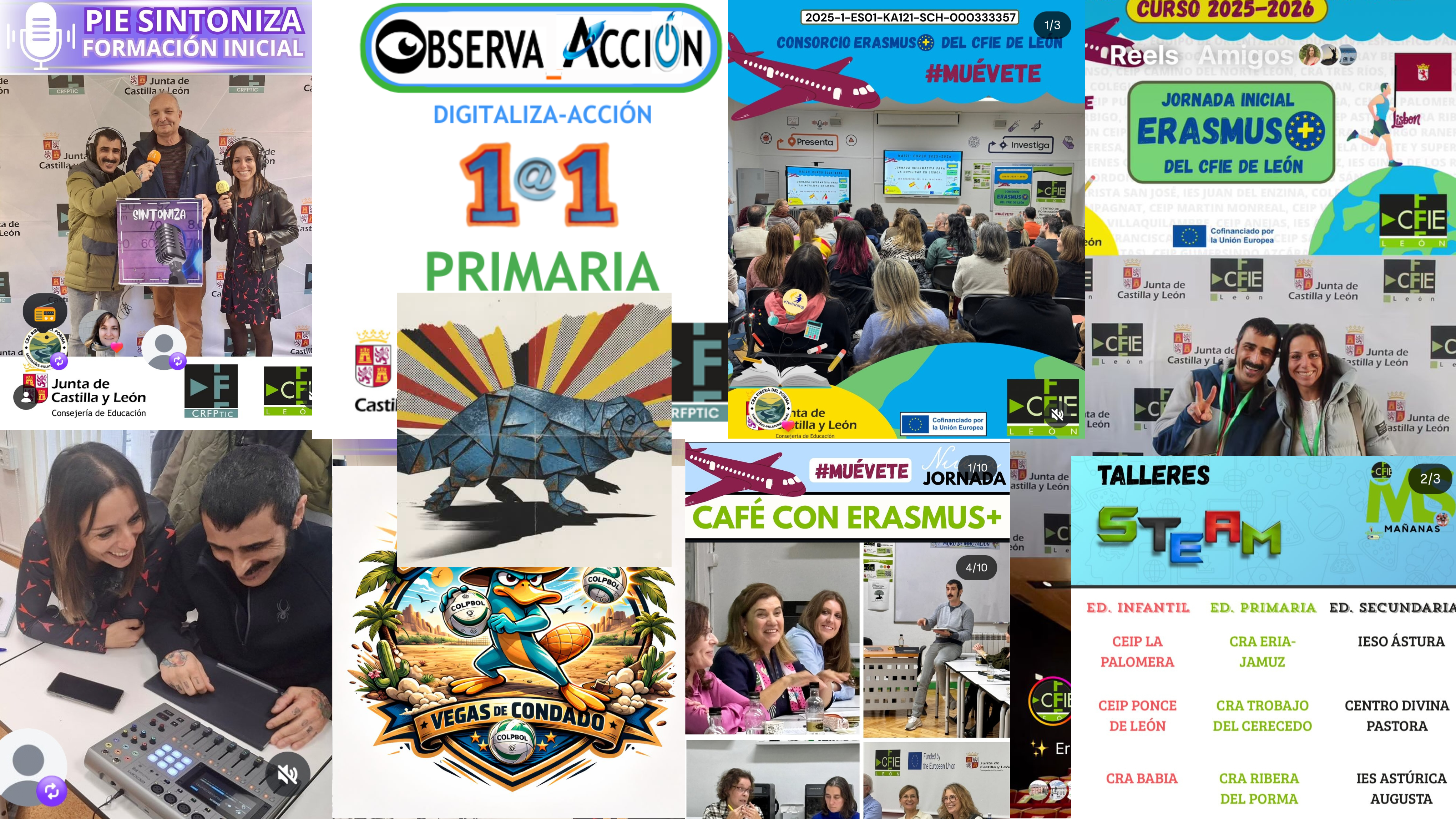collage cursos ponencias