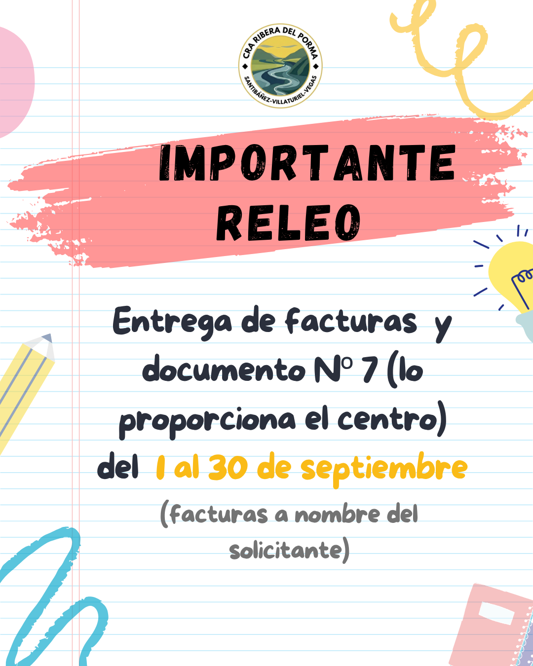 releo entrega de facturas y documento 7